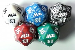 Complete Set of 5 Core Set 2021 M21 Spindown D20 Dice MTG Magic